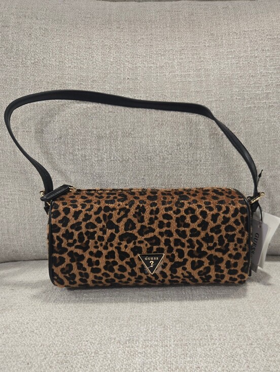 Guess Handbags - GUESS Leopard Print Shoulder Bag